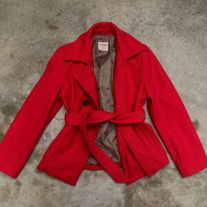 Old Navy Red Pea Coat